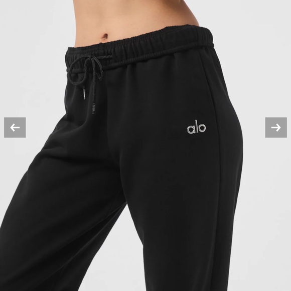 Alo Black Accolade Jogger Pants - Picture 1 of 6